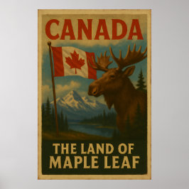 Poster Viagens vintage Art do Canadá