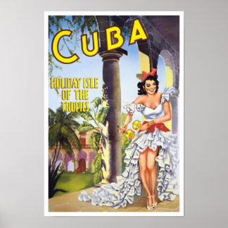 Poster Viagens vintage Cuba