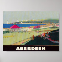 Viagens vintage da Aberdeen Scotland
