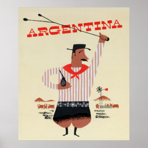 Poster Viagens vintage da Argentina