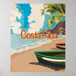 Poster Viagens vintage da Costa Rica