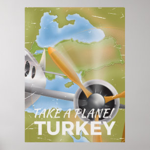 Poster Viagens vintage da Turquia