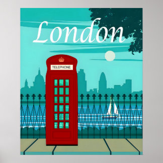 Poster Viagens vintage de Londres
