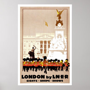 Poster Viagens vintage de Londres LNER Inglaterra