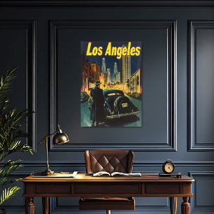Poster Viagens vintage de Los Angeles