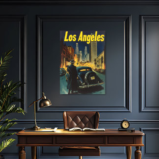 Poster Viagens vintage de Los Angeles