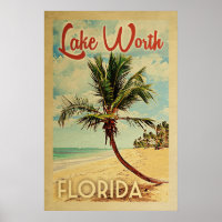 Viagens vintage de Palmeira Lake Worth