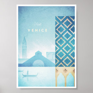 Poster Viagens vintage de Veneza