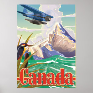 Poster Viagens vintage do Canadá