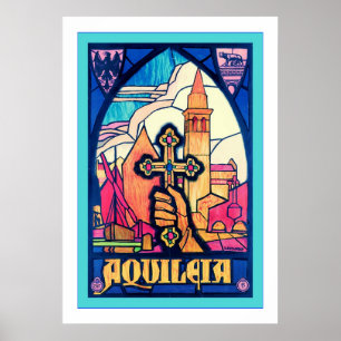 Póster Viagens vintage do ~ de Aquileia