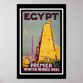 Póster Viagens vintage do Egito