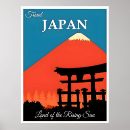 Poster Viagens vintage do Japão