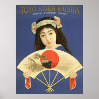 Poster Viagens vintage do Japão