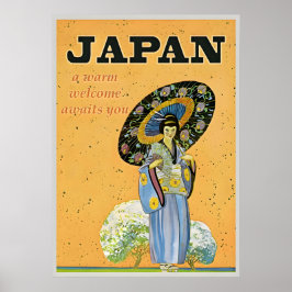 Poster Viagens vintage do Japão