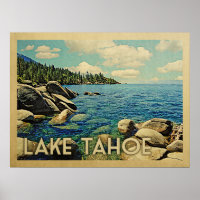 Viagens vintage do Lago Tahoe