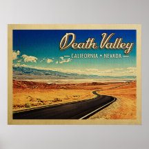 Viagens vintage do Parque Nacional do Vale da Mort