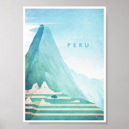 Poster Viagens vintage do Peru