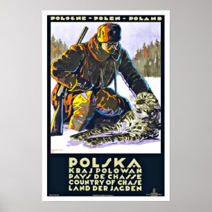 Póster Viagens vintage do Polônia de Polska