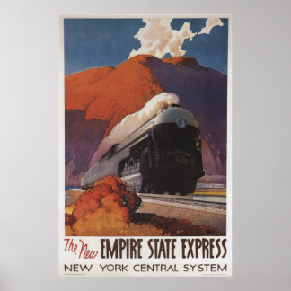 Poster Viagens vintage - Empire State Express Train