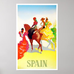 Poster viagens vintage espanha