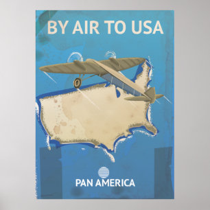 PÓSTER VIAGENS VINTAGE EUA