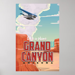 Póster Viagens vintage Grand Canyon