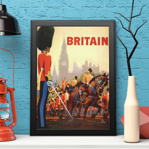 Poster Viagens vintage, Guarda Real Britânica