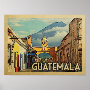 Poster Viagens vintage Guatemala