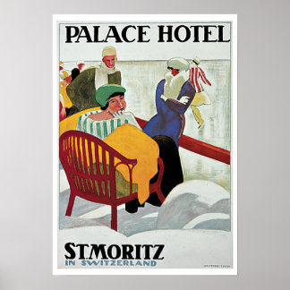 Poster Viagens vintage,Hotel Palace
