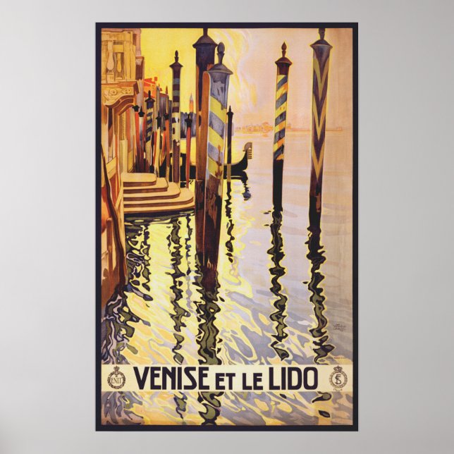 Poster Viagens vintage - Itália Veneza (Frente)
