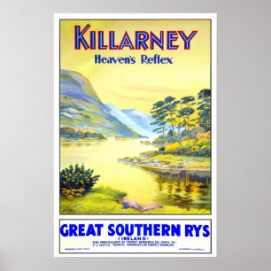 Poster Viagens vintage, Killarney