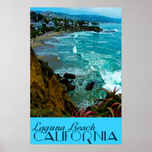 Poster Viagens vintage Laguna Beach California