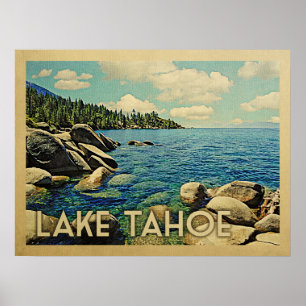 Poster Viagens vintage Lake Tahoe
