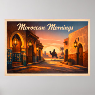 Poster Viagens Vintage Marrocos - Manhãs Marroquinas