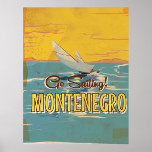 Poster Viagens vintage Montenegro