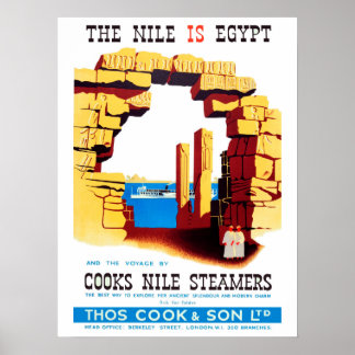 Poster Viagens vintage - Nilo do Egito