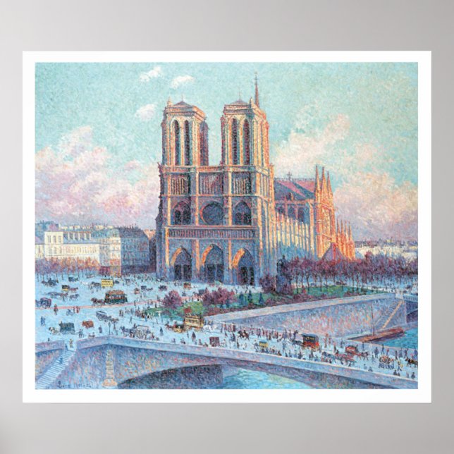 Poster Viagens vintage Notre Dame de Paris (Frente)