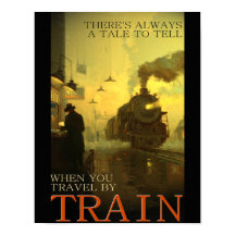 Viagens vintage por comboio