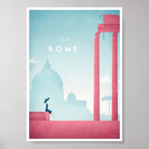 Póster Viagens vintage Roma