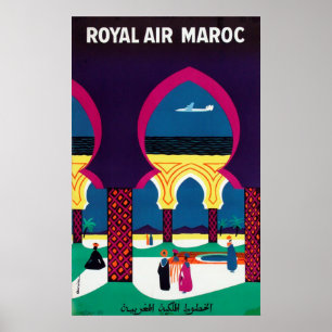 Poster Viagens vintage Royal Air Maroc