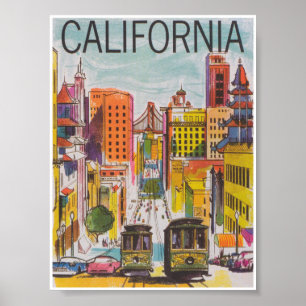 Poster Viagens vintage San Francisco California