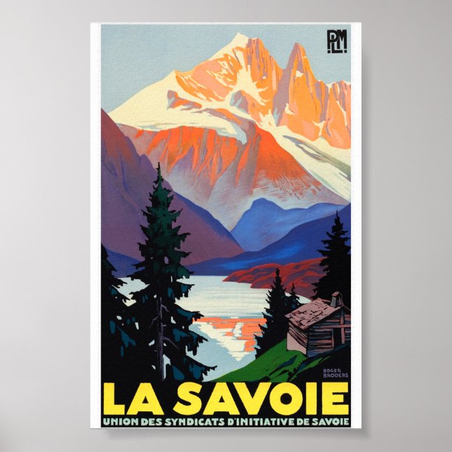 Poster Viagens vintage - Savoy - La Savoie France (Frente)