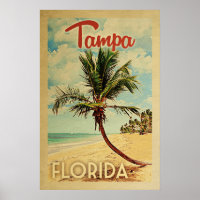 Viagens vintage Tampa Palm Tree