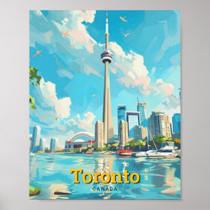 Poster Viagens vintage Toronto Canadá