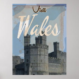 Póster Viagens vintage Wales