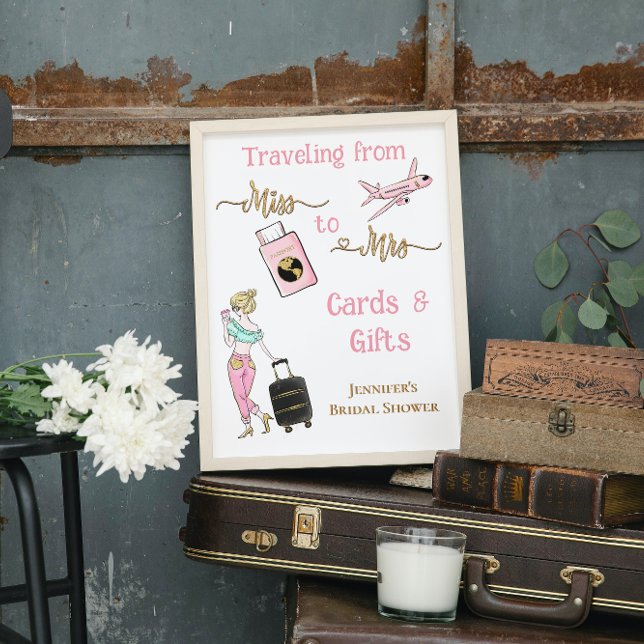 Poster Viajando da Senhorita para a Sra. Chá de panela Gi (Criador carregado)