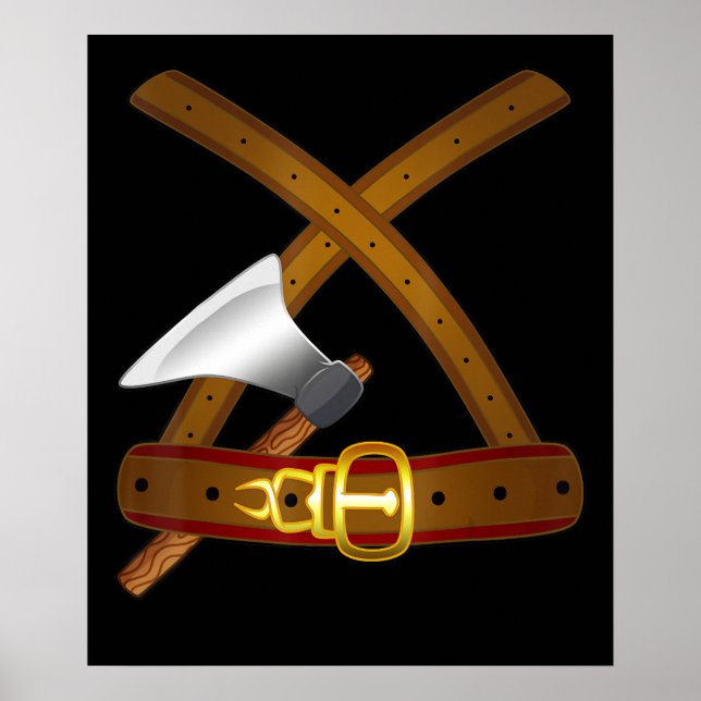 Poster Viajando Figurino Halloween Belt Ax Easy Cosplay O (Frente)