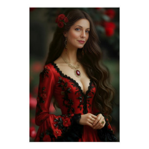 Póster Viajante no Tempo: Dançarina Espanhola Romântica