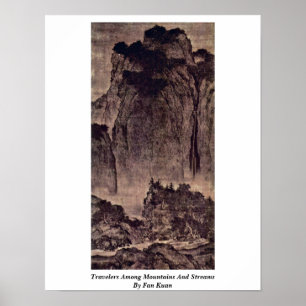 Poster Viajantes Entre Montanhas E Fluxos Por Fan Kuan