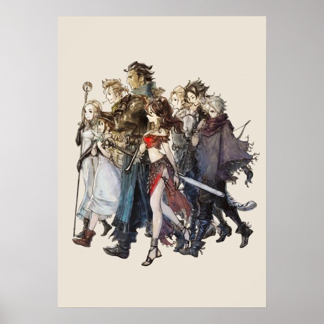 Poster Viajantes Octopath® (Frente)